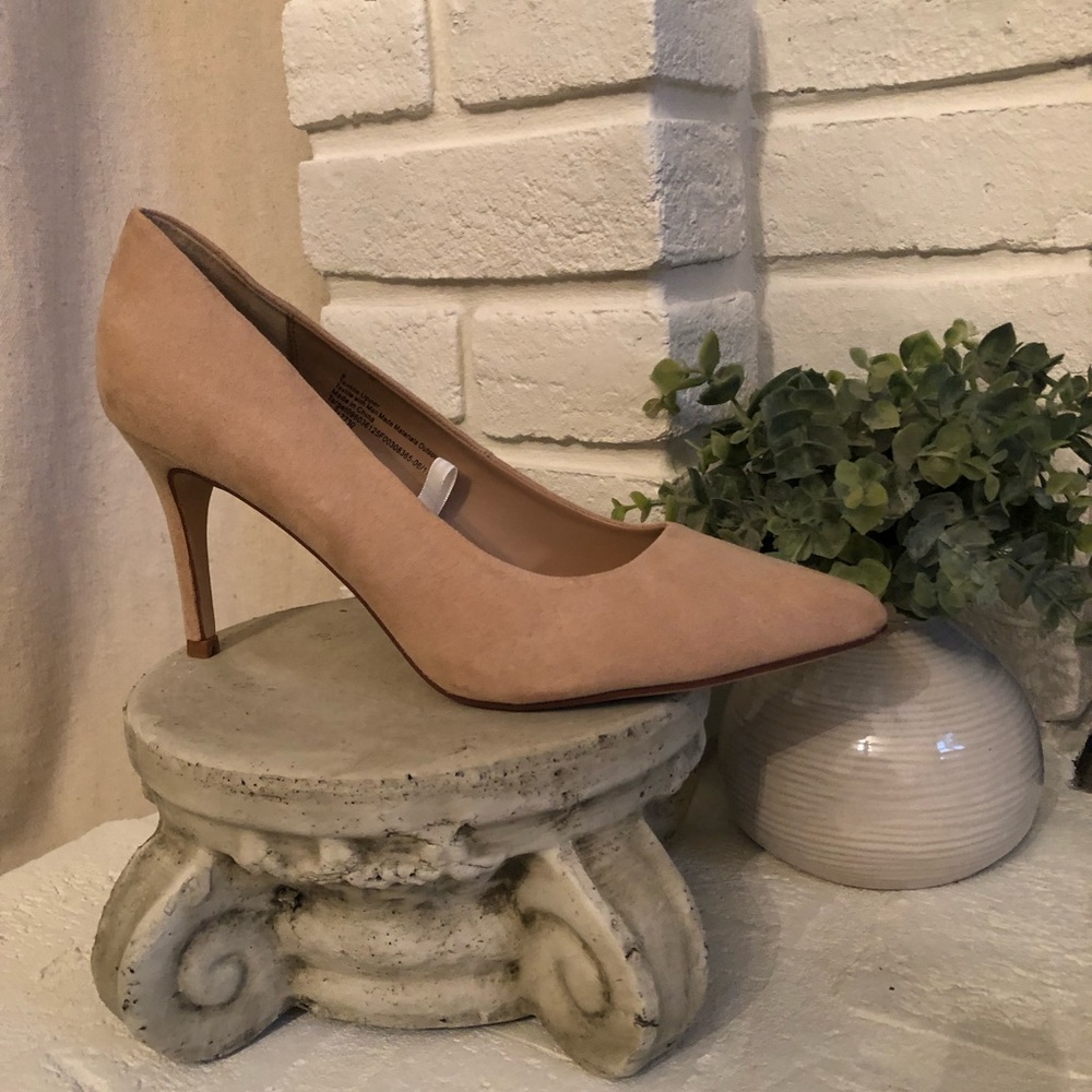 A New Day Blush Suede Heel 9